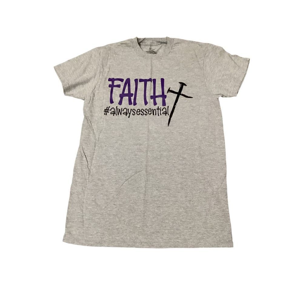 Faith Always Essential Retro Custom Printed Tee Shirt M